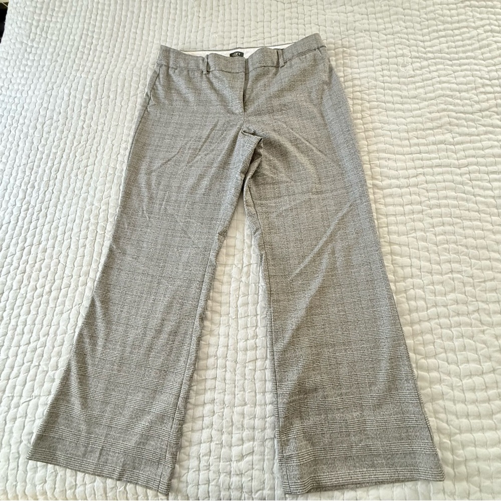 LOFT Petites Julie Trouser Pants – 16P | Gray Plaid